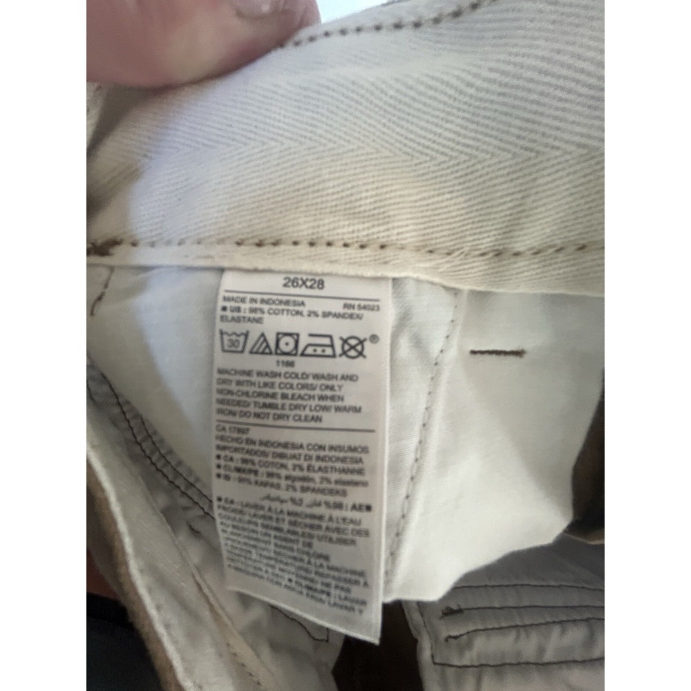 NWT Men's/Boys Old Navy Lived in straight built in flex cargo pants 26 x 28 j23 - Picture 3 of 5